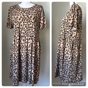 Wild Fable leopard print dress size large